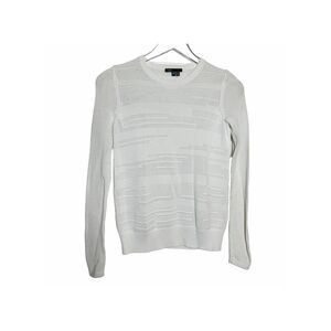 VINCE rayon knit white long sleeve sweater top size XS
